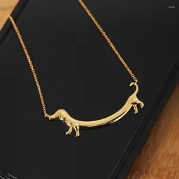 Pendant Necklaces Fashion Creative Dachshund Cute Dog Necklace Women Simple Personality Party Jewelry Accessories