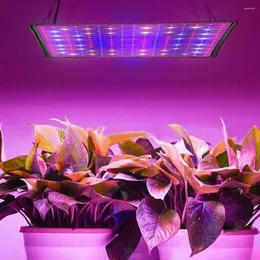 Luci di coltivazione Lampada a LED da 45 W con ganci quadrati a spettro completo chiaro blu rosso per seminare serra