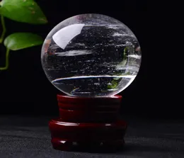5060 mm Clear Crystal Ball Smelting Stone Crystal Sphere Crystal Healing Crafts 홈 다공 미술 선물 7338437