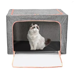 Cat Carriers Pet Atomization Nest Dog Oxygen Inhalation Machine Dedicated Folding Tent ICU Cage Cough Breathing Box