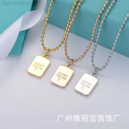 Desginer TiffanyJewelry Bracelet New T Family Square Collecting 18K True Gold Cnc Steel Print Ins изысканный