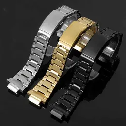 Watch Bands Casio Gshock GW-M5610 DW5600 GW-5000 G-5600 GM5600 Solid Steel Strip 16mm Mens Q240510