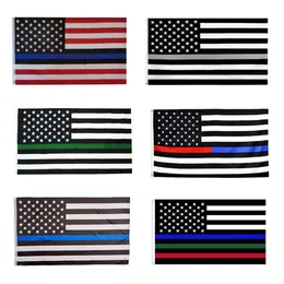 Nessun poliestere americano da 3x5ft nero verrà consegnato USA USA Historical Banner Bandiera bandiera a doppia faccia a doppia faccia a 6 colori 0426 A 042