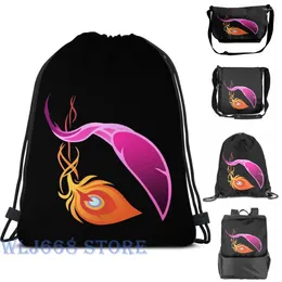 Mochila Mochila Graphic Print Bags Mulheres Xayah e Rakan Single Travel for Men Gym Bag