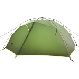 Zelte und Unterkünfte 3F UL-Ausrüstung 15d Nylon Fabic Double Layer 3/4 Saison Camping Zelt wasserdicht 2-Personen-Wanderwanderung Ultra Lightq240511