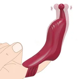 Inne produkty zdrowotne wibrator Sile Finger Slve dla kobiet G Spot Orgasm Clitmitis Stymulator Dildo Vibraters Divery dla dorosłych 18 zabawek Kobieta T240510