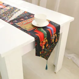 Table Runner Arrival 1PC Vintage Style El Party Decoration Minority Maiden Horse Linen Home Rectangle Cloth Runners