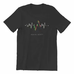 Frauen T-Shirt-Aktie EKG Investor Trader Heartbeat Börse Unisex Jersey T-Shirt Printing Rife Herren Top T-Shirts TS Strtwear Harajuku T240510