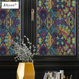 Fensteraufkleber Dicor 2m 78.74in Gothic Rhombic Bunted Decorative Film BLT2345KJ