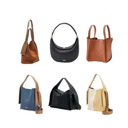 Designer högkvalitativ sångmonthandtag Kopplingskorg Cross Body Song Handväska Bucket Bags Designer Underarm Hobo Axillary Bag stora Totes Half Moon Leather