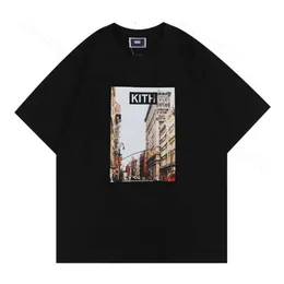 Kith New York Trube Mens Designer высококачественные футболки Tee Tee Tee Roomts For Men Негабаритная футболка 100%хлопковые Kith Tshirts Vintage с коротким рукавом 244