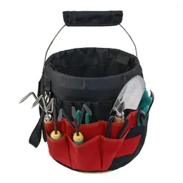 Storage Bags 42-Pocket Gardening Bag Large Capacity Reusable Oxford Cloth Outdoor Hunting Bucket Tool Organizer Toolkit Pouch