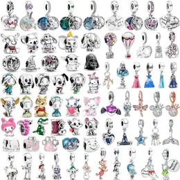 925 Sterling Silver Fit Pandoras Charms Bransoletka Koraliki Charm Nowy gorący śliczny alloy balonowy wisiorek spódnicy