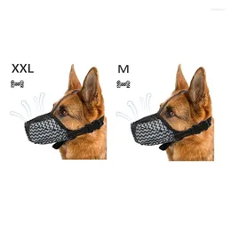 Dog Collars Muzzle Air Mesh Breathable For Medium Large Sized Dogs To Anti&Prevent Biting Barking Chewing Soft Easy Use