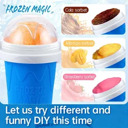 QuickFrozen Slushy Maker Cup Large Capacity for Homemade Smoothies Juice Ice Cream Summer Squeeze Beker Kitchen Tool 240509