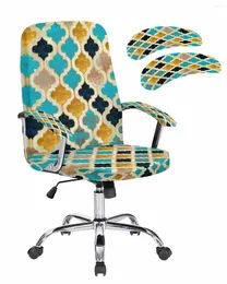 Крышка стулья винтажные абстрактные современные марокко эластичные офисные обложки игр компьютерное кресло кресло сиденье защиты