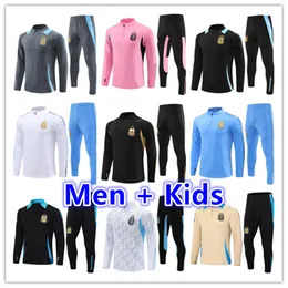 2024 2025 Argentina Tracksuit Soccer Jersey Messis Treinamento Camisa de futebol Maradona di Maria 23/24/25 Men Kit Kit Jerseys Tracksuits Sets Uniform