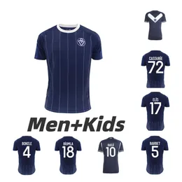 2024 2025 Maillot de Foot Girondins 보르도 축구 저지 풋 남자 키트 키트 키트 FC 축구 셔츠 훈련 24 홈 어웨이 팬 버전 Bakwa BAKWA JOSH MAJA MWANGA IIU TOP