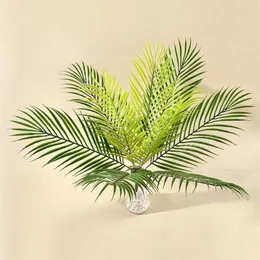 Fiori decorativi 1pc 9 Head Artificial Plant Foglie di palme tropicali albero finte piante decorazioni per camera da letto simulato erba persiana