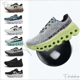 Designer su sneakers cloudmonster grigio scuro/black sneakers maratona maschile scarpe casual gara da tennis tranner tendenza cuscino scarpe da corsa atletiche uomini 831