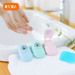 Płynna dozownik mydła mini papier podróży Płatne płatki Akcesoria łazienkowe Wycinanie mycia ręcznie pachnące prześcieradła pachnące