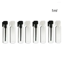 Bottiglie di stoccaggio 300pcs 1 ml Mini piccolo flacone per profumo di vetro 1 cc test estetici fiale remificabili