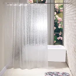 Waterproof 3D Shower Curtain With Hooks Bathing Sheer For Home Decoration Bathroom Accessaries 180X180cm 180X200cm 240512