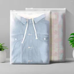 Borse di stoccaggio da 10 pacchi Poly Transparent Borse Opp Plastica autoadesiva per abbigliamento a maglietta confezione Clear 20x25cm