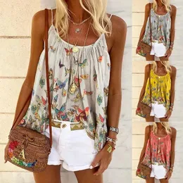 2023 Moda Summer Women Odzież S5xl Suktor Suspendend Casual Boho Loose Camisole Tank