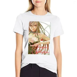 Polos femininos Rosario Vampire Manga T-shirt Roupos Hippie Summer Summer Oversized Korean