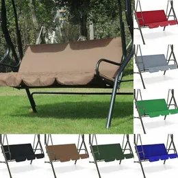 Est Garden Outdoor 3 Seat Swing Stol Canopy Cover Shade Courtyard Hammock Tent Cover Sail UV Resistant Waterproof No Fade 240507