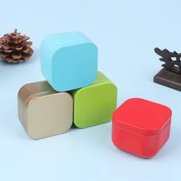 Bottiglie di stoccaggio 10 colori mini portatile quadrata in scatola può variare multifunzione stagione del tè fiore scatola di imballaggio caramelle sigillate