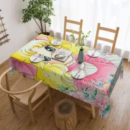 テーブルクロス長方形のテーブルクロスフィット40 "-44"ジャパンアニメマンガカバー