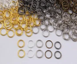 Iron Open Jump Rings Connectores Conclusões de jóias 5678 910mm Para conectores de jóias Findings Supplies Beading Supplies 6 Cor para CHO1132303