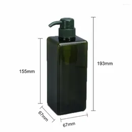 Liquid Soap Dispenser 250/450/650ml Press Pump Bottle Empty Square Refillable Shampoo Container Bathroom Accessories