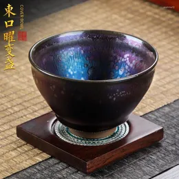 Teaware Sets Fairy Master Wu Jiwang Jian Zhan Teacup Change Temmoku Cup Colorful Handmade Famous Oil Drops Jianzhan