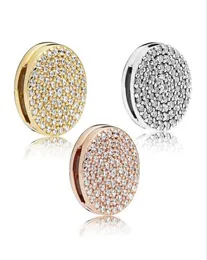 2018 Autumn 925 Sterling Silver Jewelry Reflections Dazzling elegância clipe Charm de contas se encaixa no colar de pulseiras para jóias femininas5787151