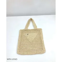 tote designer Charm high quality large capacity weave inverted triangle straw shopping hollow solid colors beach bag hot te025 C4