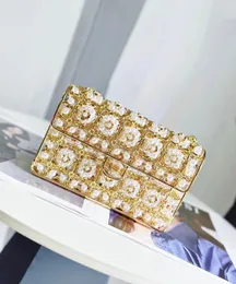 10A High-end gold dinner bag Luxury Banquet bag High-end socialite purse Dress Bridesmaid bag Wedding lady bag