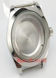 40mm Silver Stainless Steel Wrist Watch Case Fit ETA2836 Miyota 82058215821A Mingzhu DG28133804 Movement P7078455756