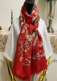 Women039s Long Scarf 55 Silk 45 Cashmere Material Thick Print Flowers Farterfly Patten Big Size 200cm 105cm9466914