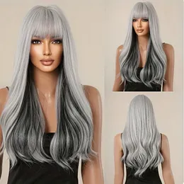 Fábrica por atacado Longo Europa Curly e America Wigs For Women Girls Múltiplas cores Full Synthetic Hair Wig Africano Natural Wigs Cosplay Barbie Dhl Fast