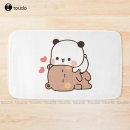 Tapetes de banho panda urso bubu dudu amor casal tapete não deslizamento banheiro