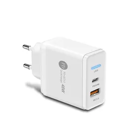 New PD45W fast charge mobile phone charger 5V4A European and British regulation PD+2USB multi-port adapter charging head