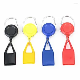 Party Favor Colorful Rubber Lighter Sheath Case Plastic Leash Clip To Pants Retractable Reel Metal Keychain Holder Gift SN