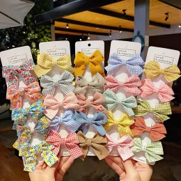 Baby Girls Ribbon Bow Hair Clips Handmade Cute Bowknot