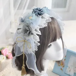 Party liefert original Design handgefertigter Nanguo Butterfly kleines Objekt Lolita Gorgeous Hair Band Side Clip Schleier