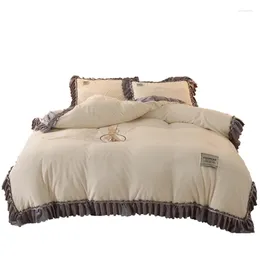 Set di biancheria da letto inverno nordico denso lavabile sexy sexy caldo set di lusso morbido design romantico juego de sabanas decorazione letto ec50ct