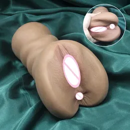 Altri oggetti di bellezza della salute Resid vagina tasca vaginale artificiale per uomini Dual canali seducenti seducenti giocattoli marbatori maschi marbatori forniture per adulti T240510