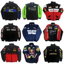 남성 재킷 디자이너 재킷 F1 레이싱 재킷 풀 코트 자수 거리 캐주얼 재킷 유럽과 미국 크기 외곽웨어 SSS